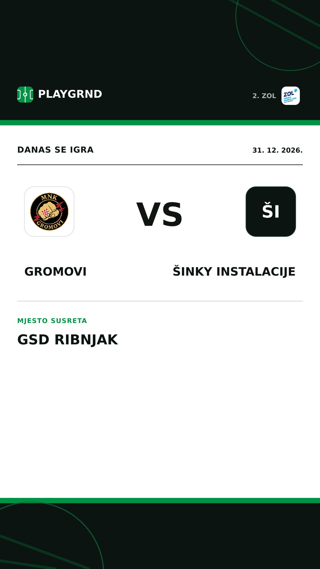 Instagram slika: Gromovi vs Šinky Instalacije