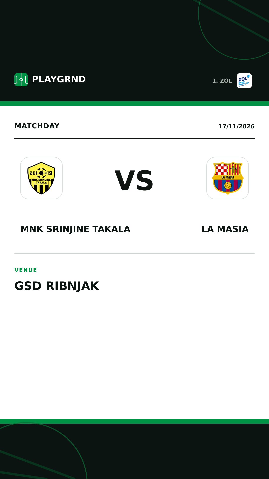 Instagram artwork: MNK Srinjine Takala vs La Masia