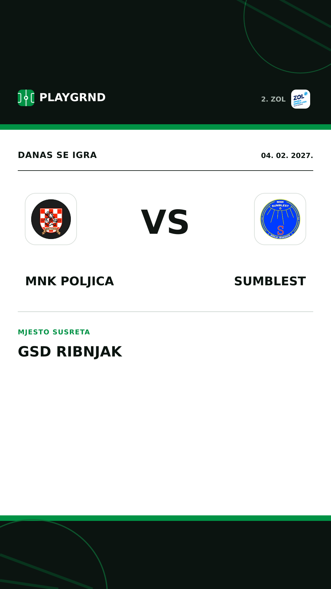 Instagram slika: MNK Poljica vs Sumblest