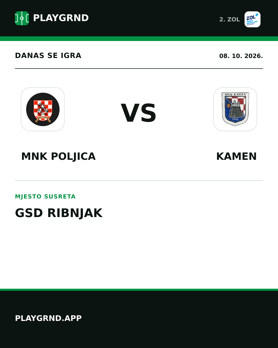 Instagram slika: MNK Poljica vs Kamen
