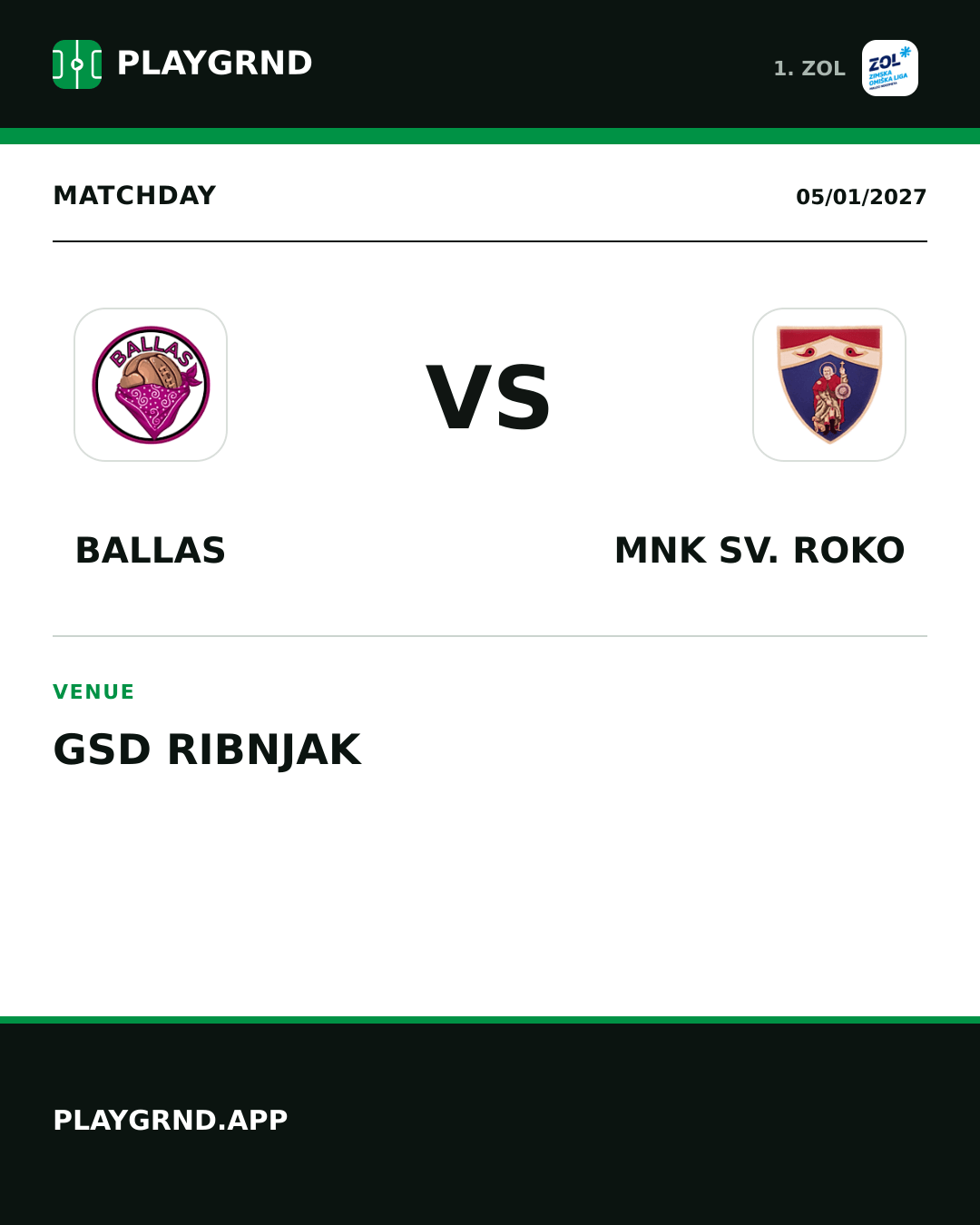 Instagram artwork: Ballas vs MNK Sv. Roko