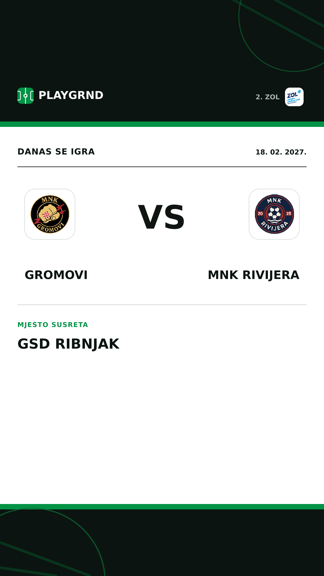 Instagram slika: Gromovi vs MNK Rivijera