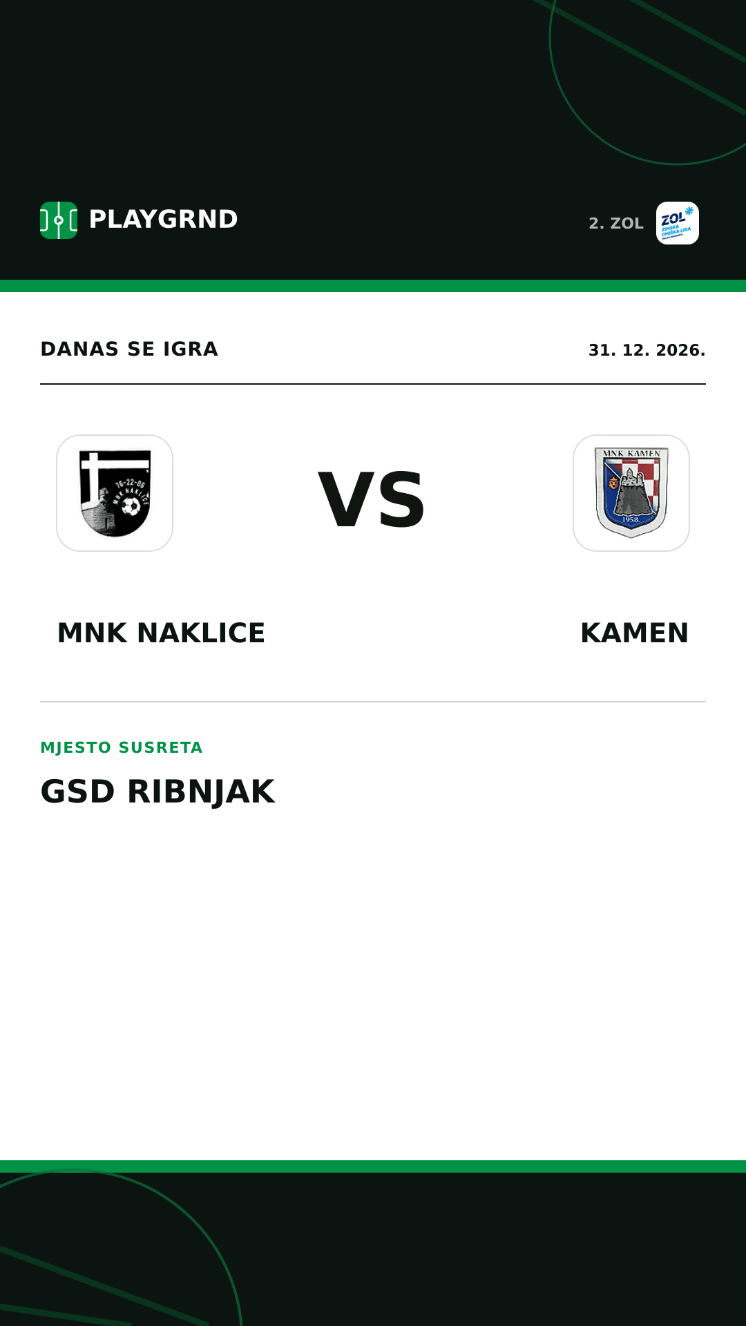 Instagram slika: MNK Naklice vs Kamen