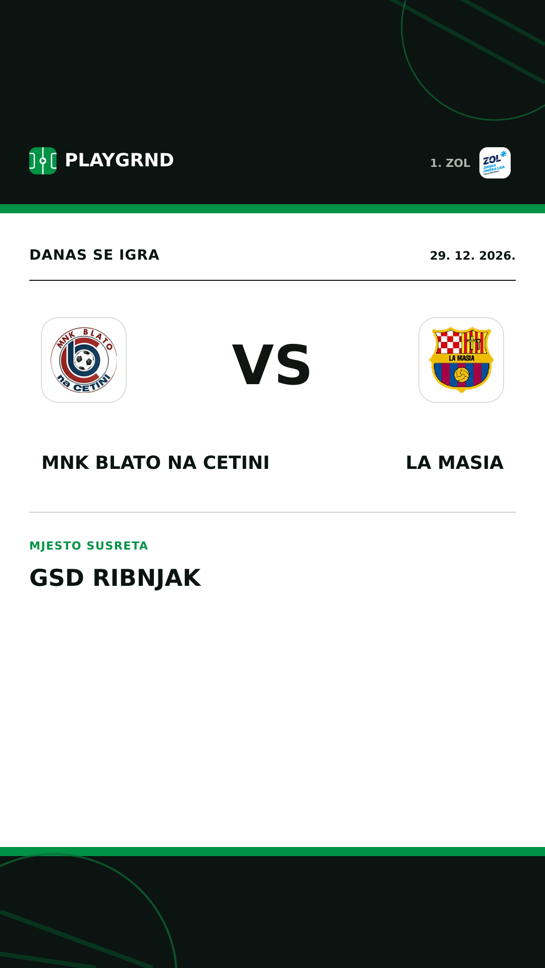 Instagram slika: MNK Blato na Cetini vs La Masia