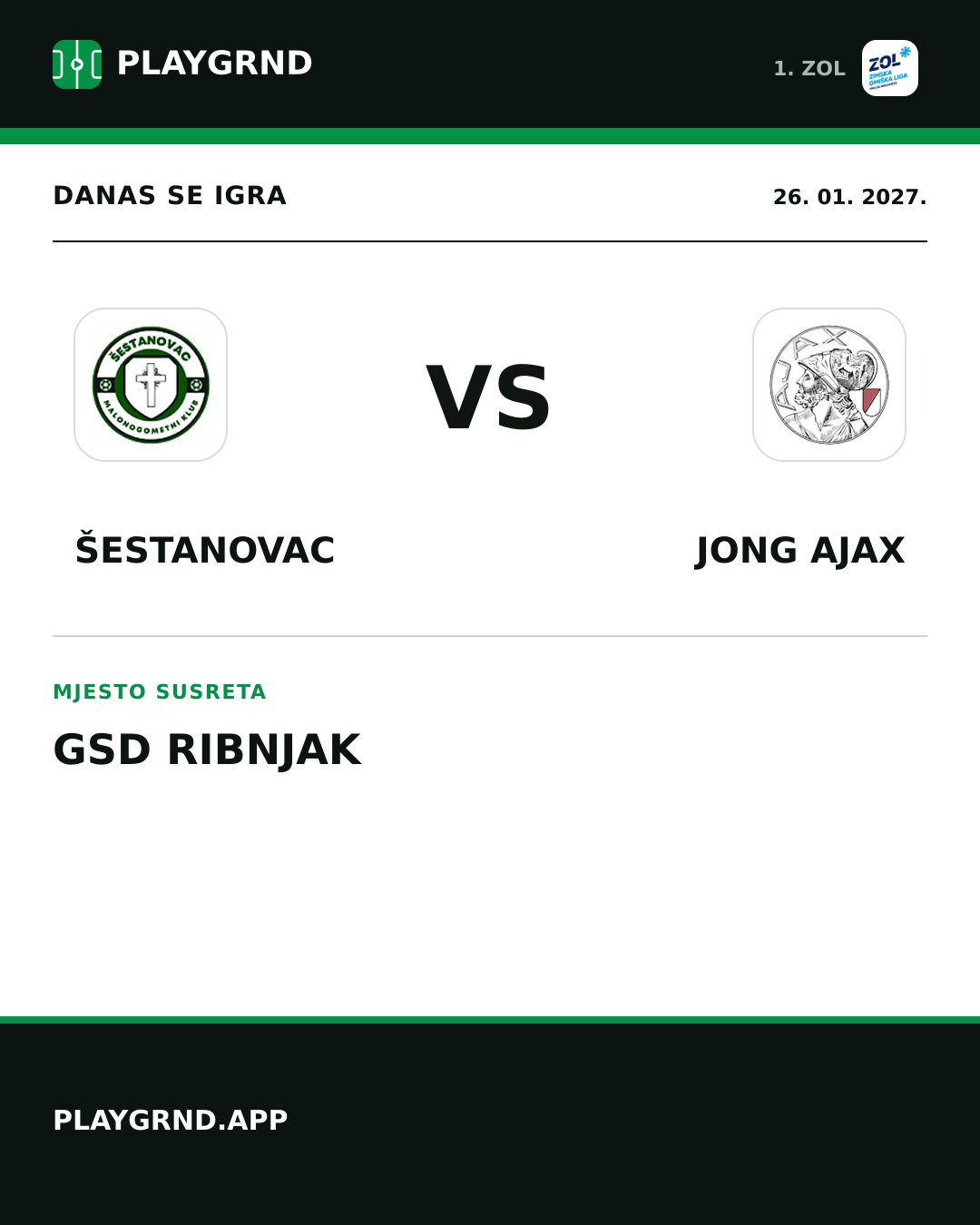 Instagram slika: Šestanovac vs Jong Ajax