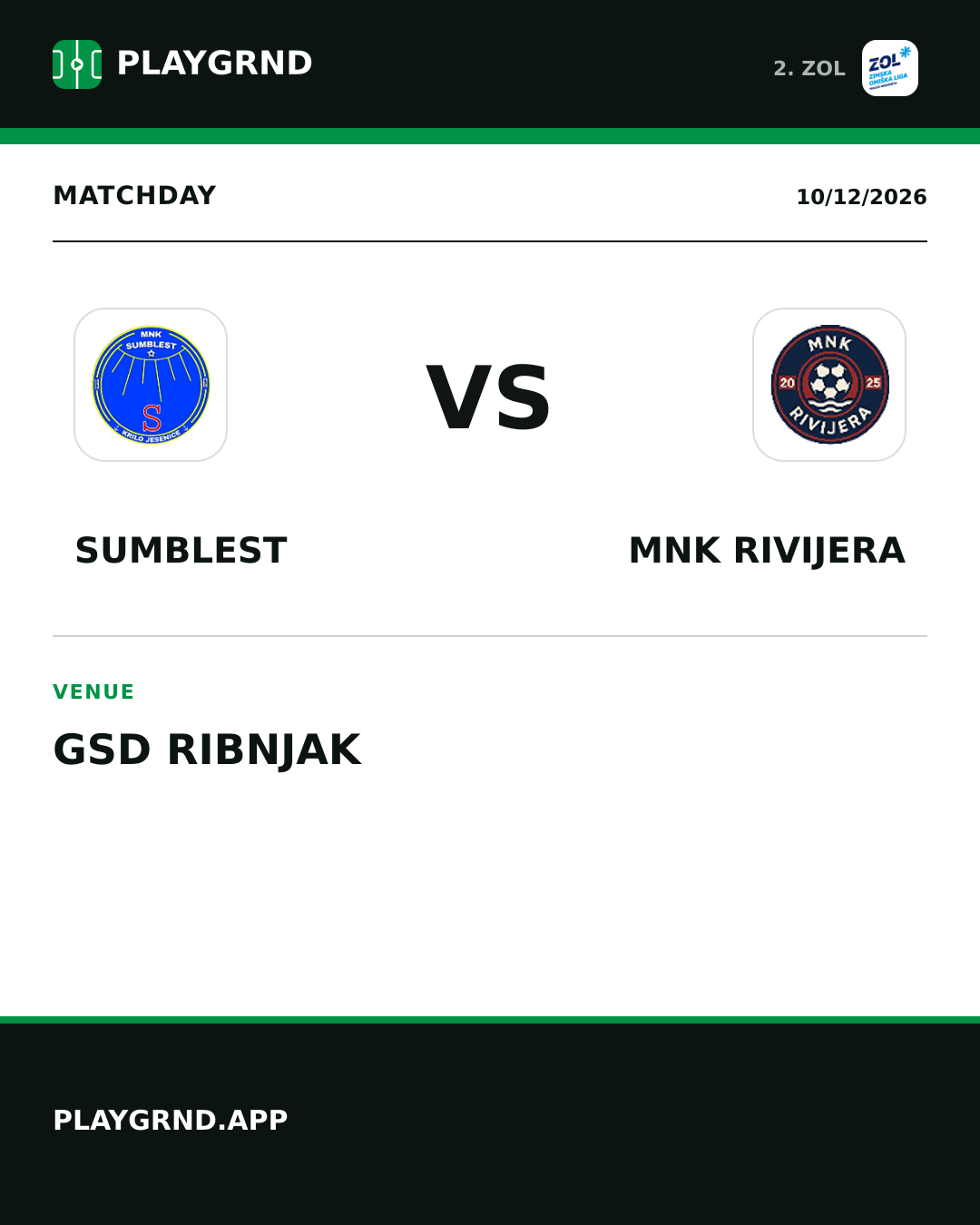 Instagram artwork: Sumblest vs MNK Rivijera