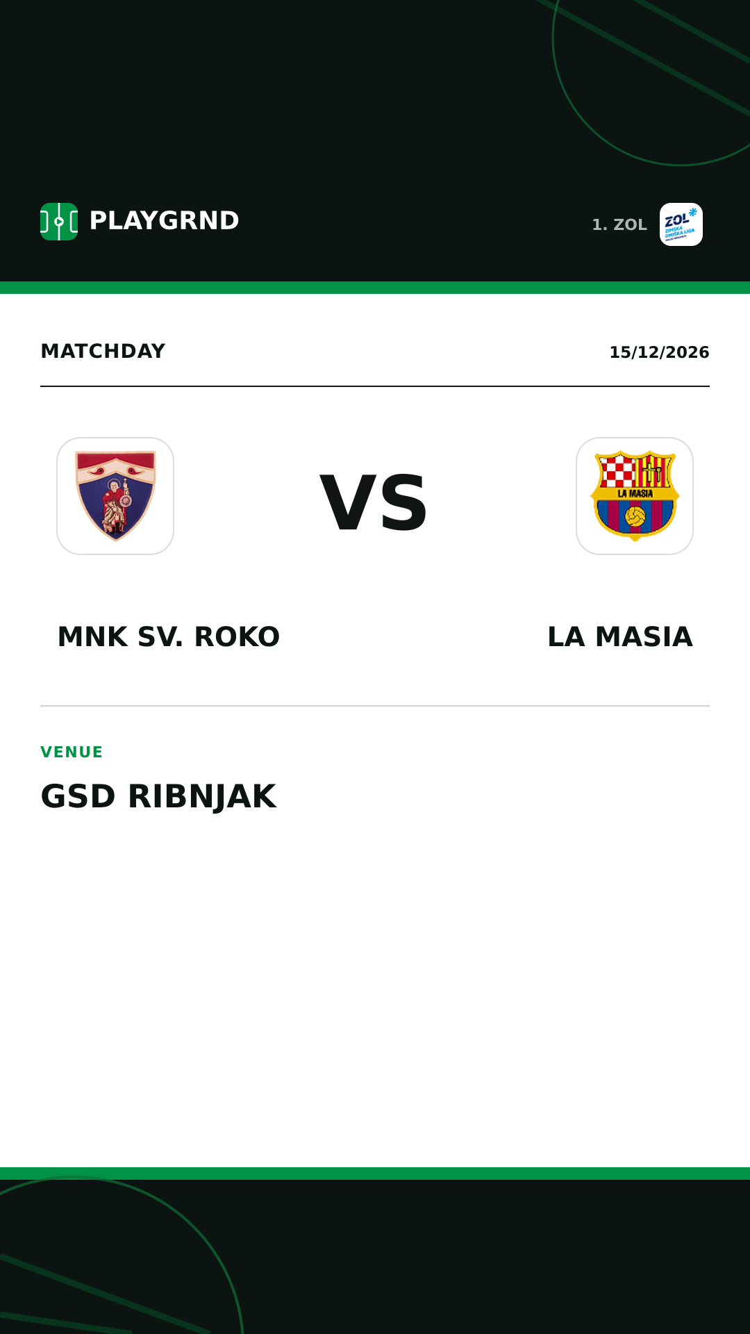 Instagram artwork: MNK Sv. Roko vs La Masia