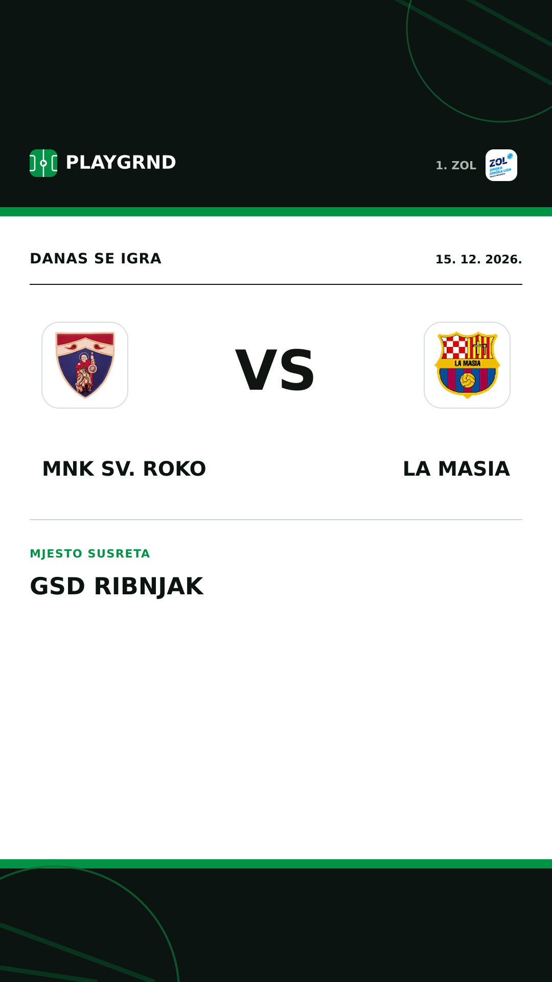 Instagram slika: MNK Sv. Roko vs La Masia