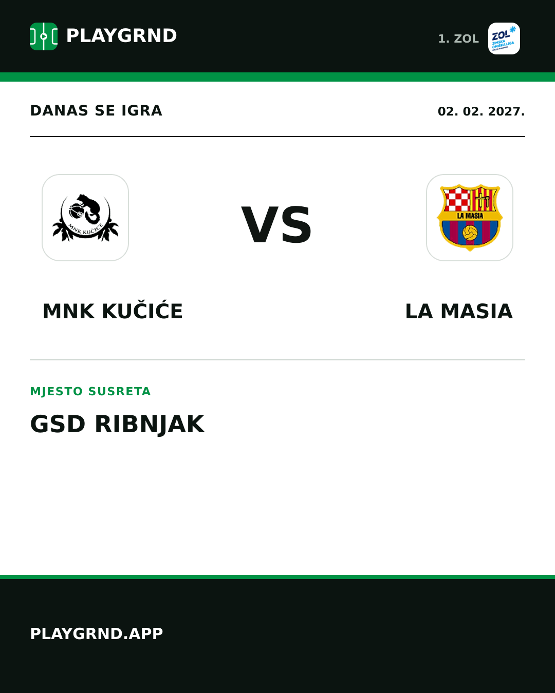 Instagram slika: MNK Kučiće vs La Masia
