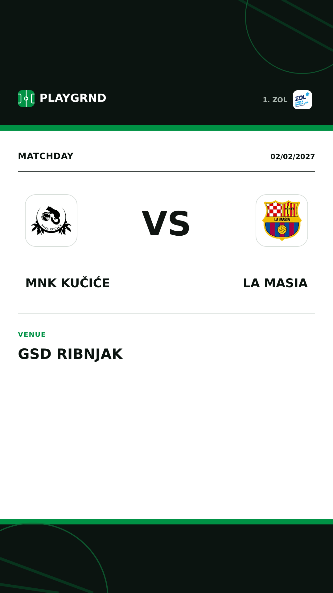 Instagram artwork: MNK Kučiće vs La Masia