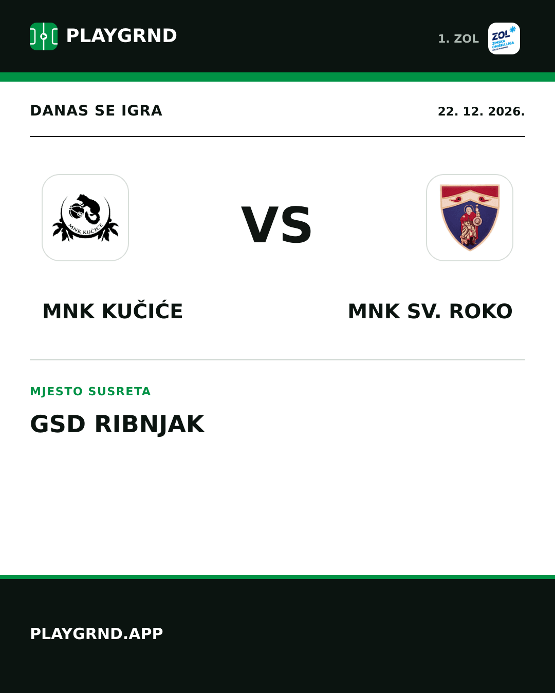 Instagram slika: MNK Kučiće vs MNK Sv. Roko