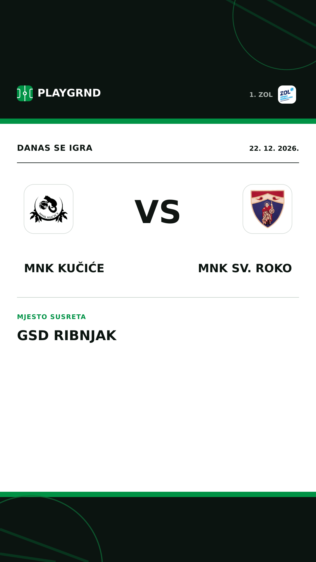 Instagram slika: MNK Kučiće vs MNK Sv. Roko