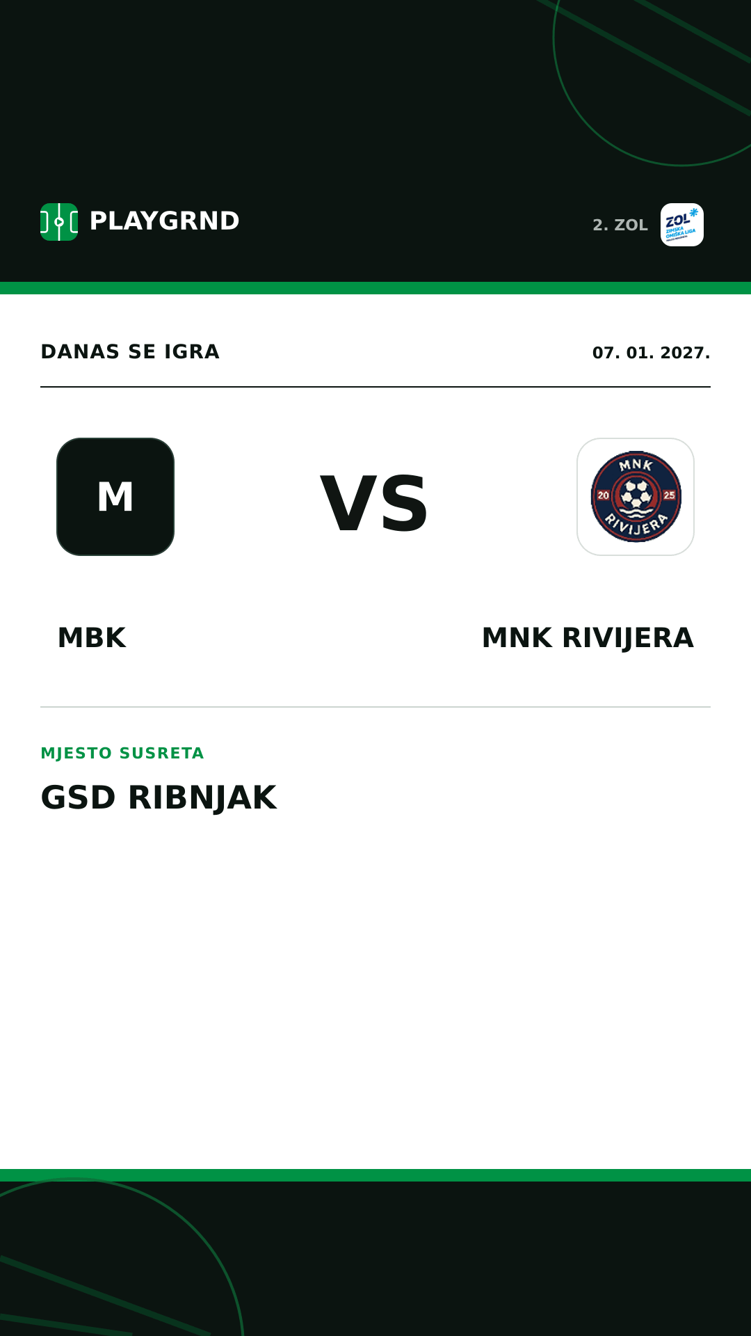 Instagram slika: MBK vs MNK Rivijera