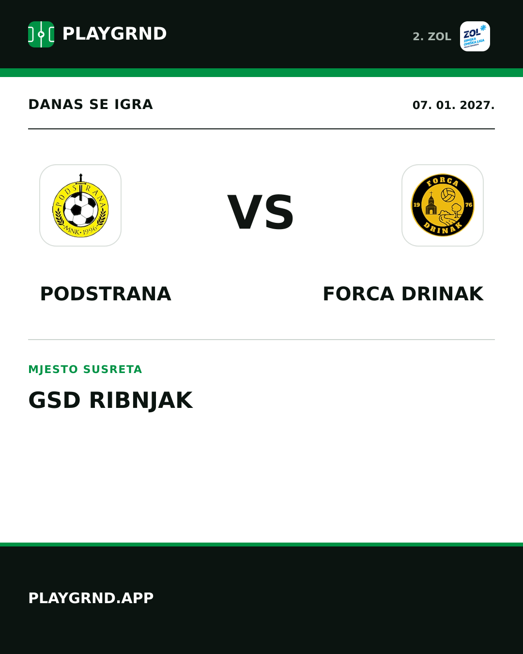 Instagram slika: Podstrana vs Forca Drinak