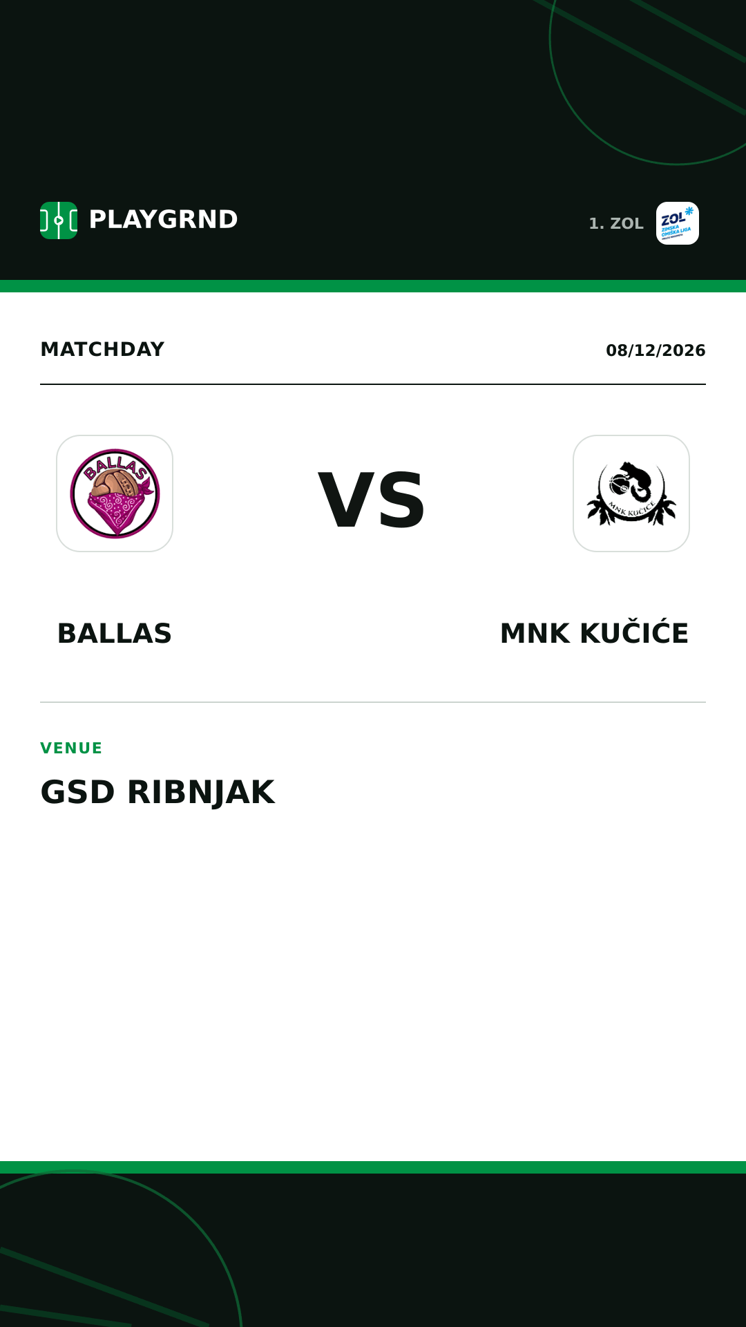 Instagram artwork: Ballas vs MNK Kučiće