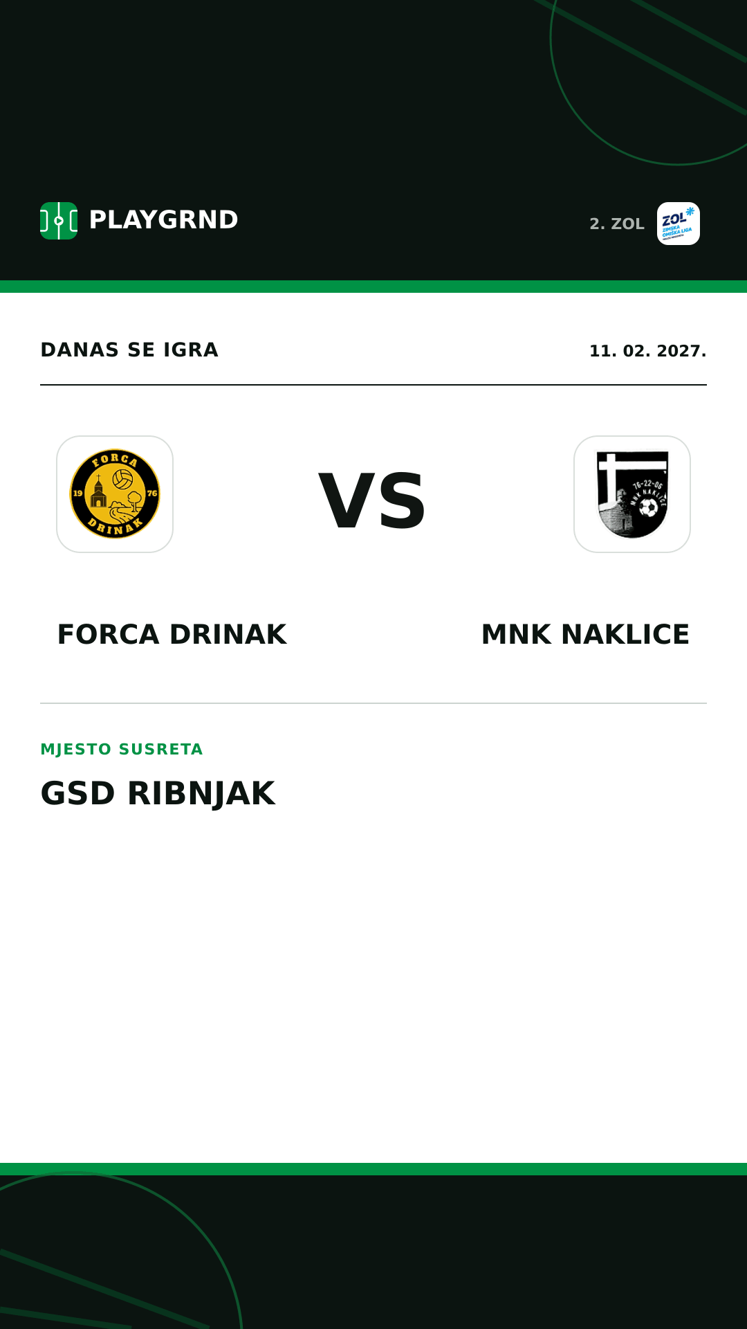 Instagram slika: Forca Drinak vs MNK Naklice