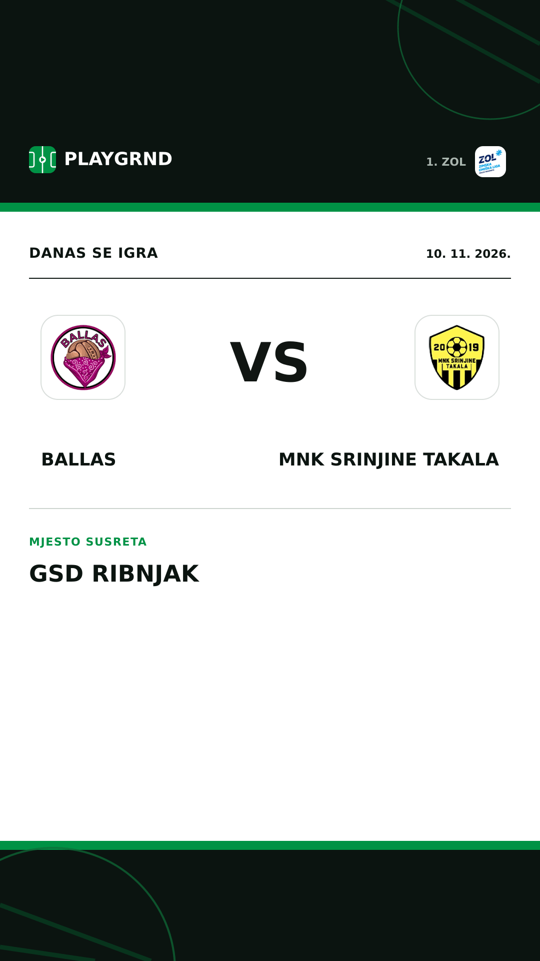 Instagram slika: Ballas vs MNK Srinjine Takala