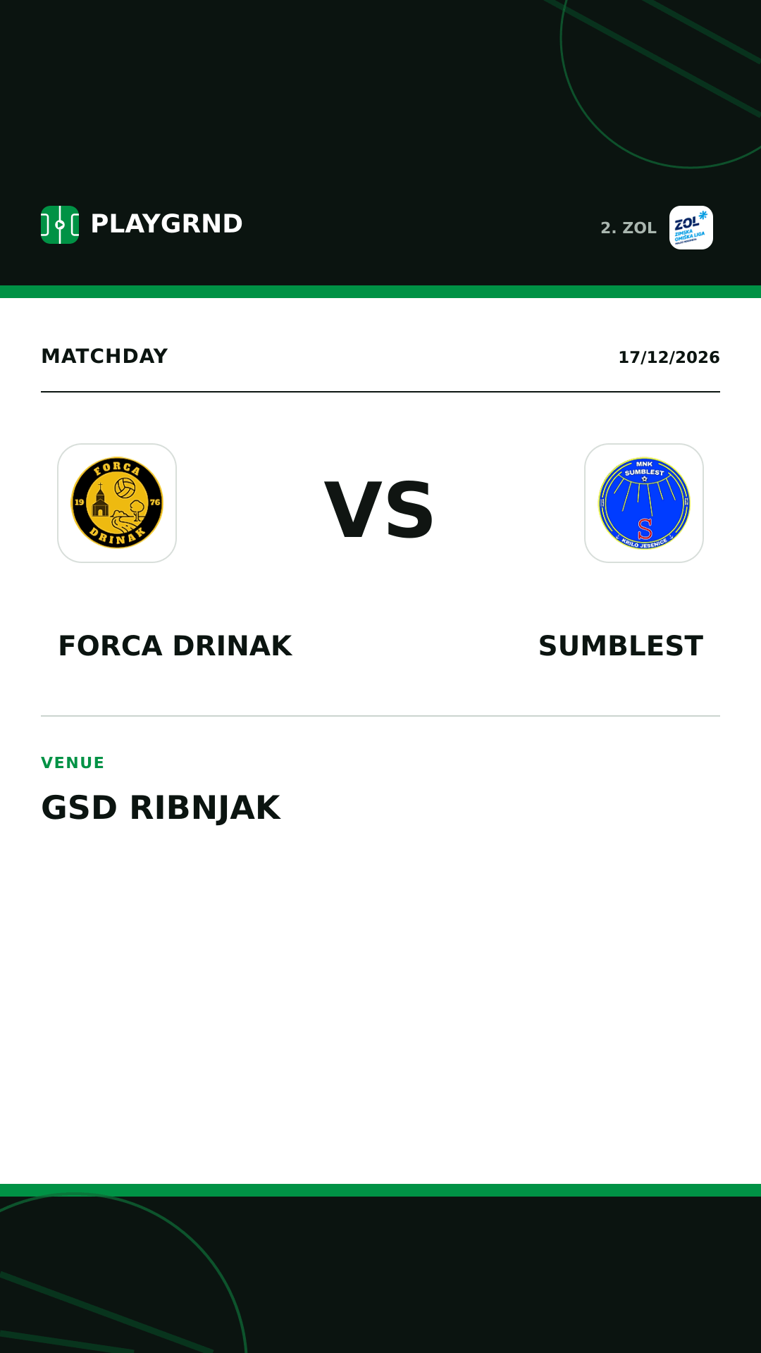 Instagram artwork: Forca Drinak vs Sumblest