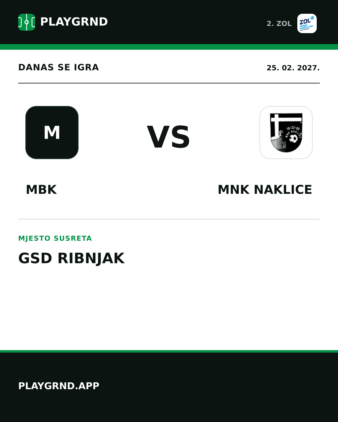 Instagram slika: MBK vs MNK Naklice