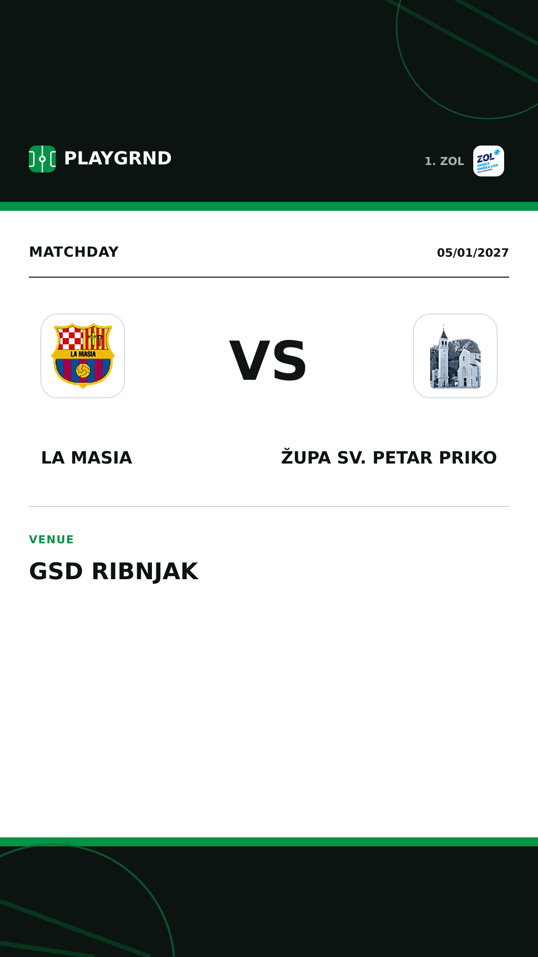 Instagram artwork: La Masia vs Župa Sv. Petar Priko