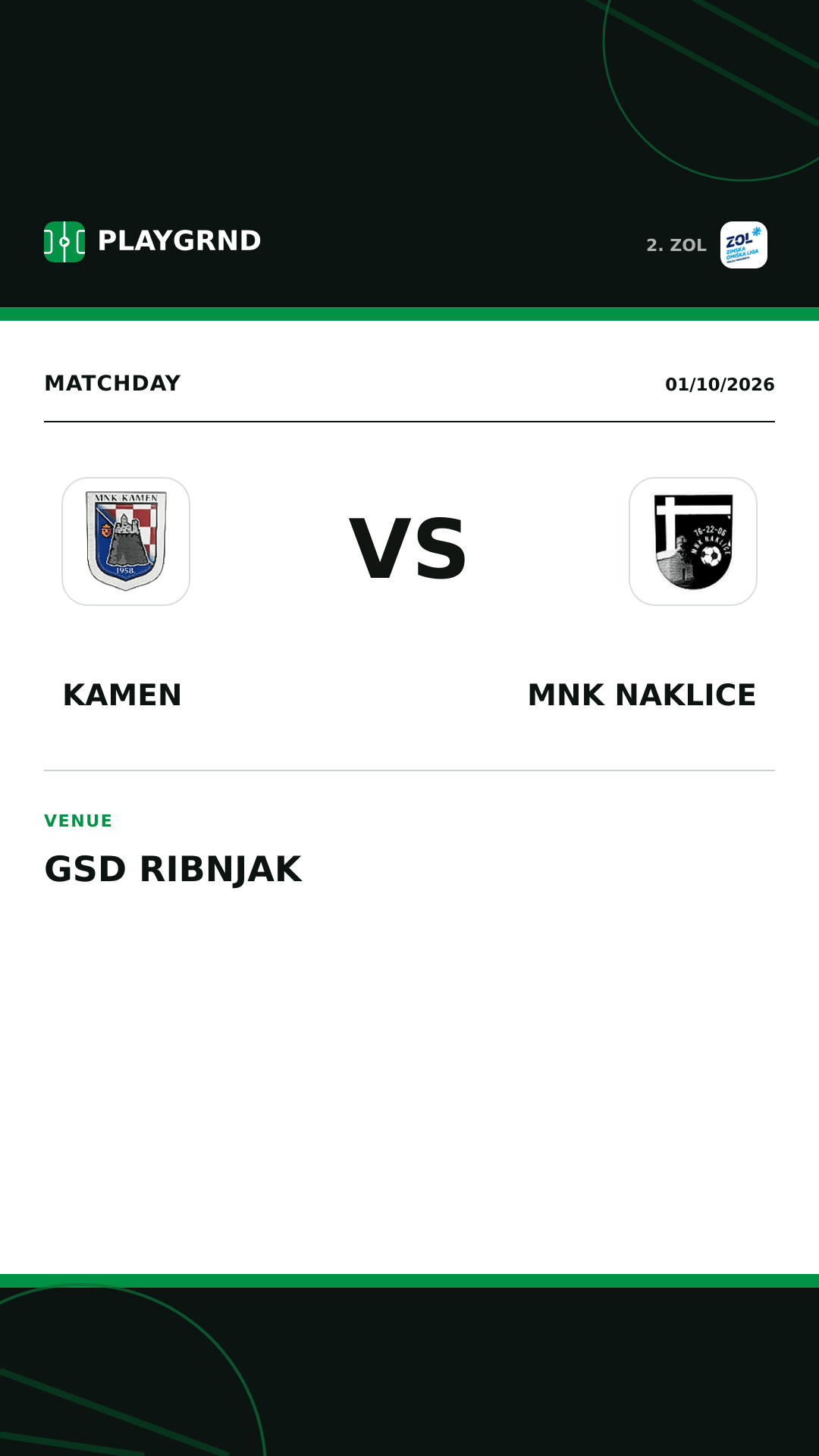 Instagram artwork: Kamen vs MNK Naklice