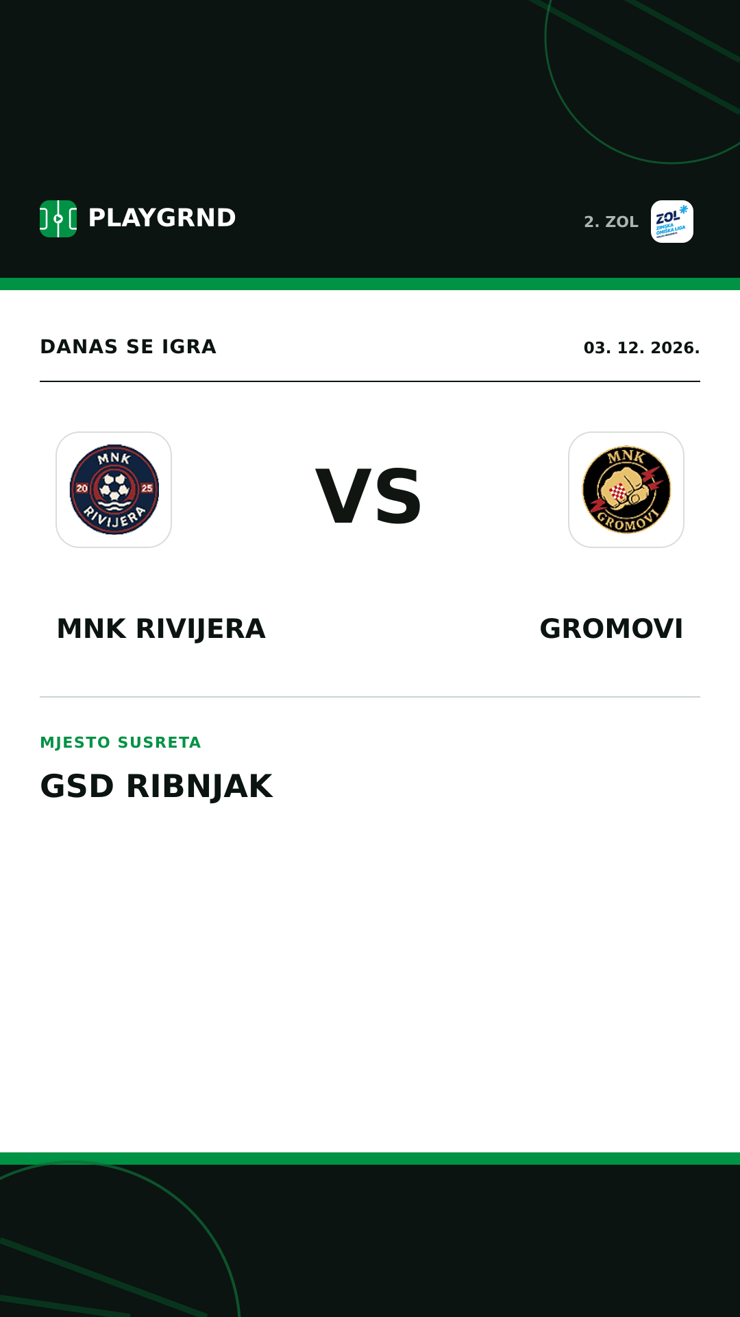 Instagram slika: MNK Rivijera vs Gromovi