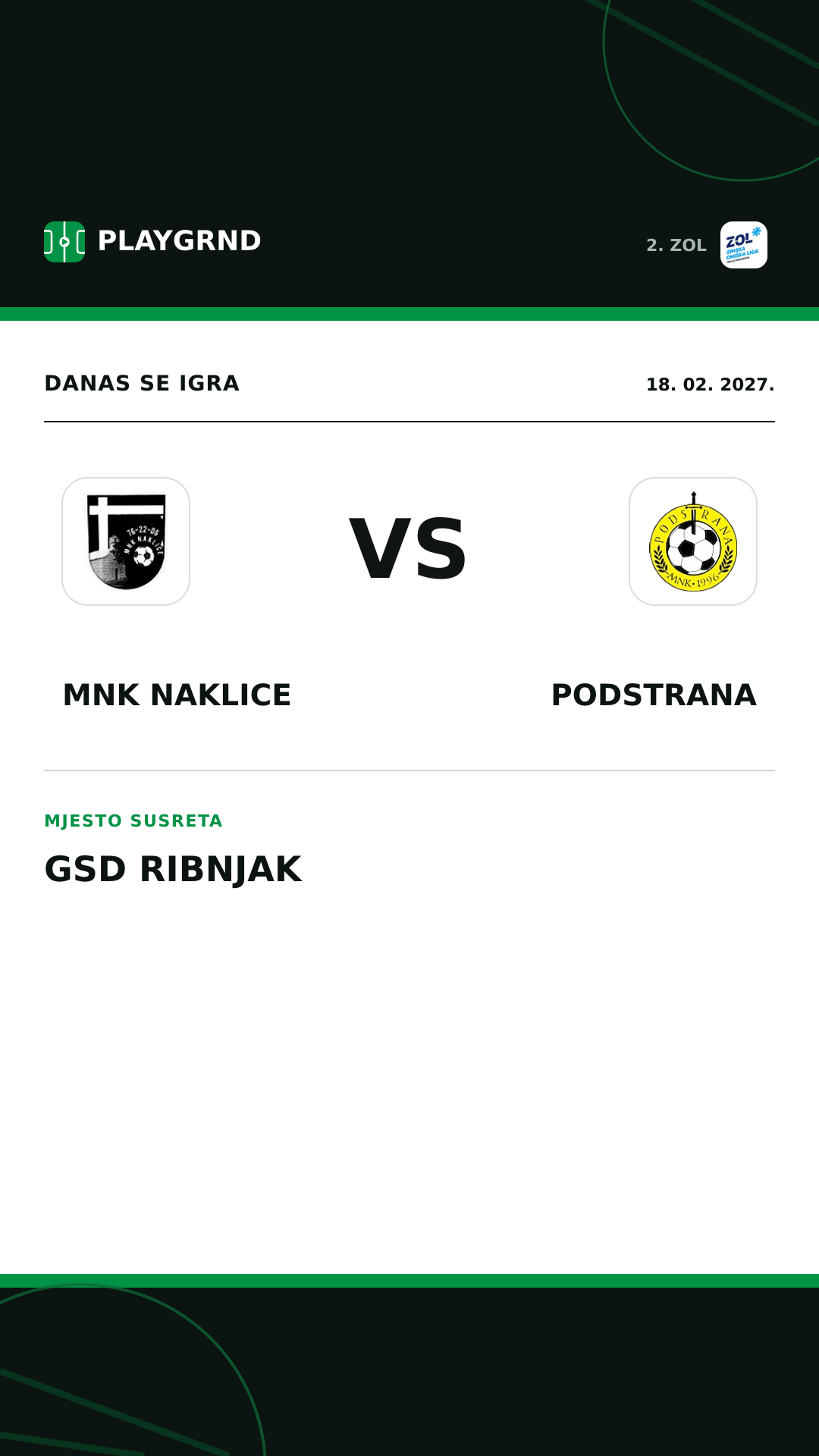 Instagram slika: MNK Naklice vs Podstrana