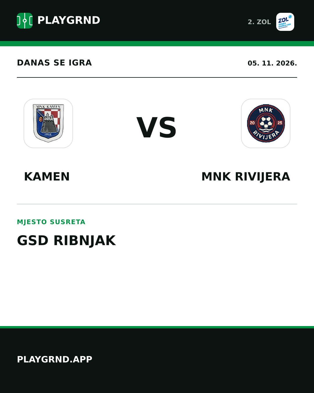 Instagram slika: Kamen vs MNK Rivijera