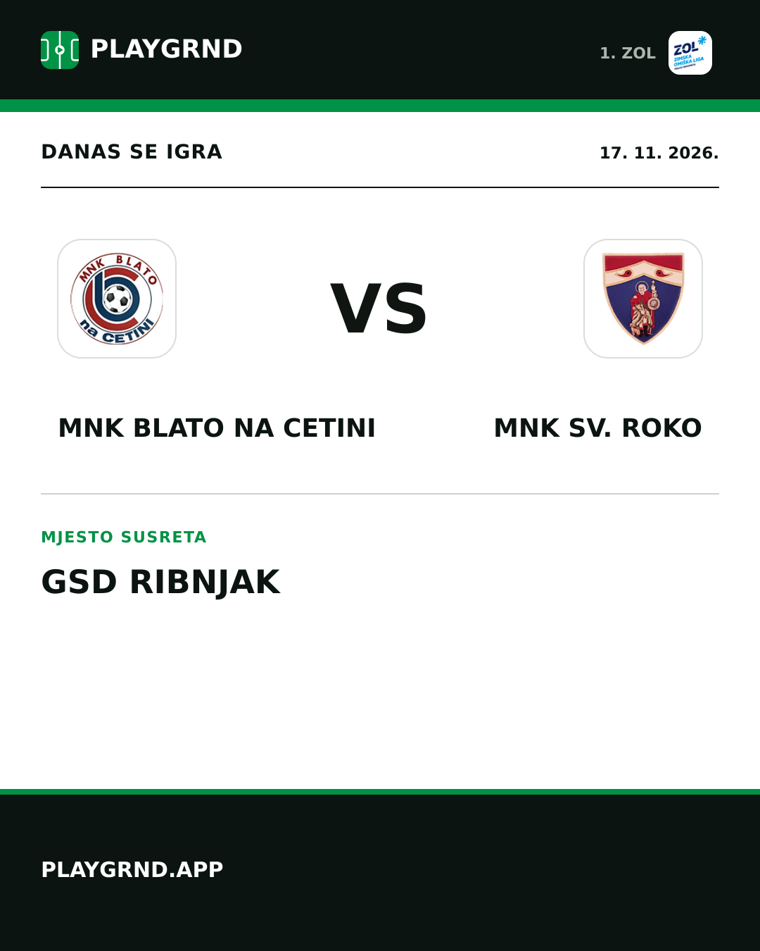 Instagram slika: MNK Blato na Cetini vs MNK Sv. Roko