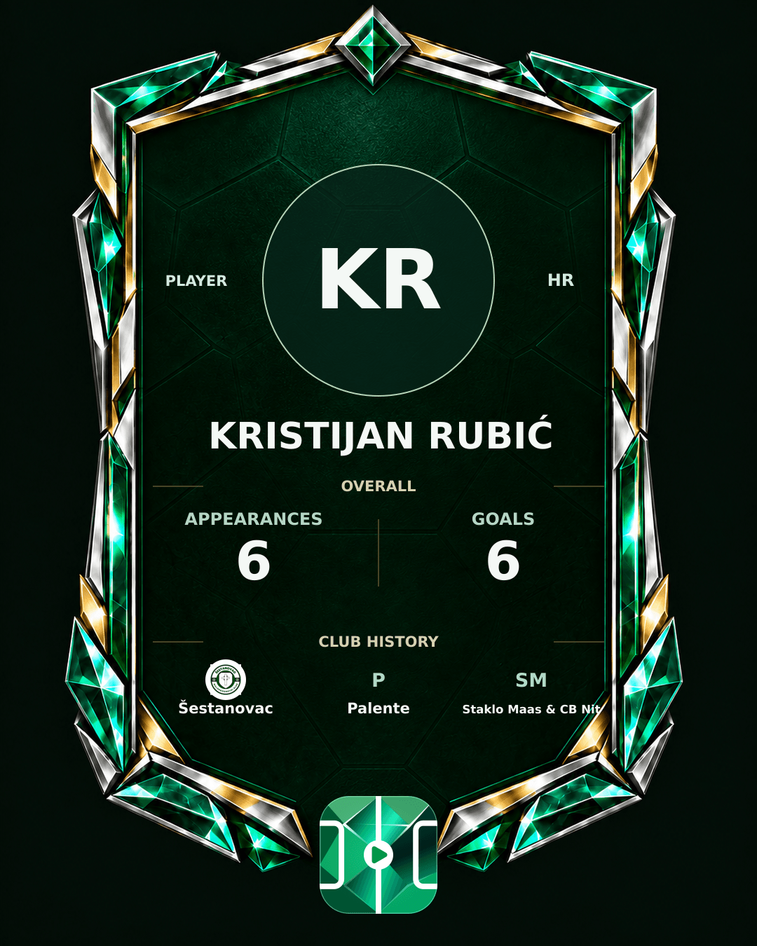 Kristijan Rubić's PLAYGRND profile graphic