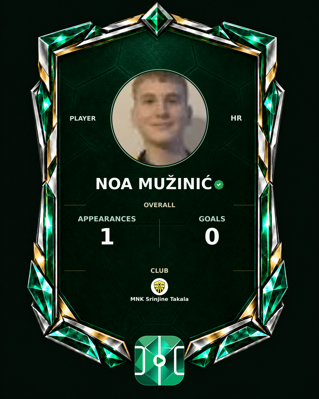 Noa Mužinić's PLAYGRND profile graphic