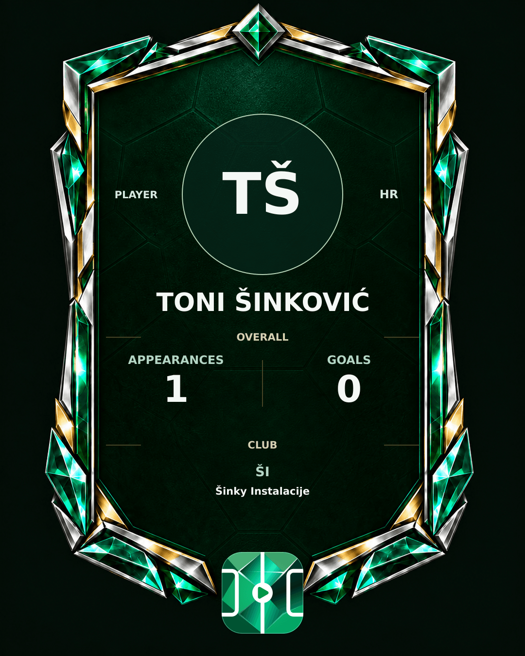 Toni Šinković's PLAYGRND profile graphic